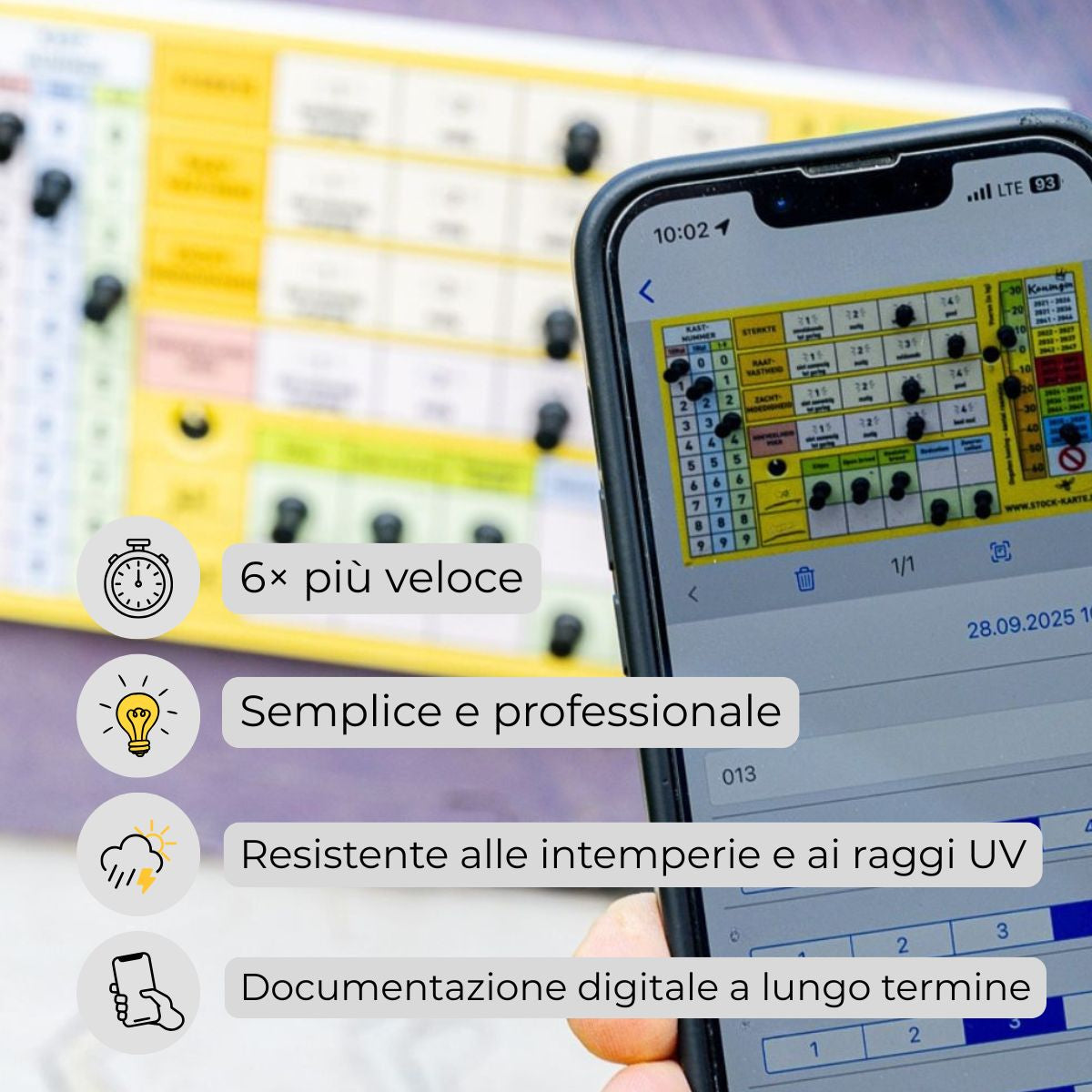 Pin-Stock-Karte (inkl. Pins und Schrauben)