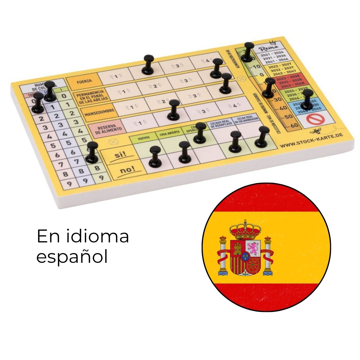 Carte de stock d'épingles (y compris les épingles et les vis)