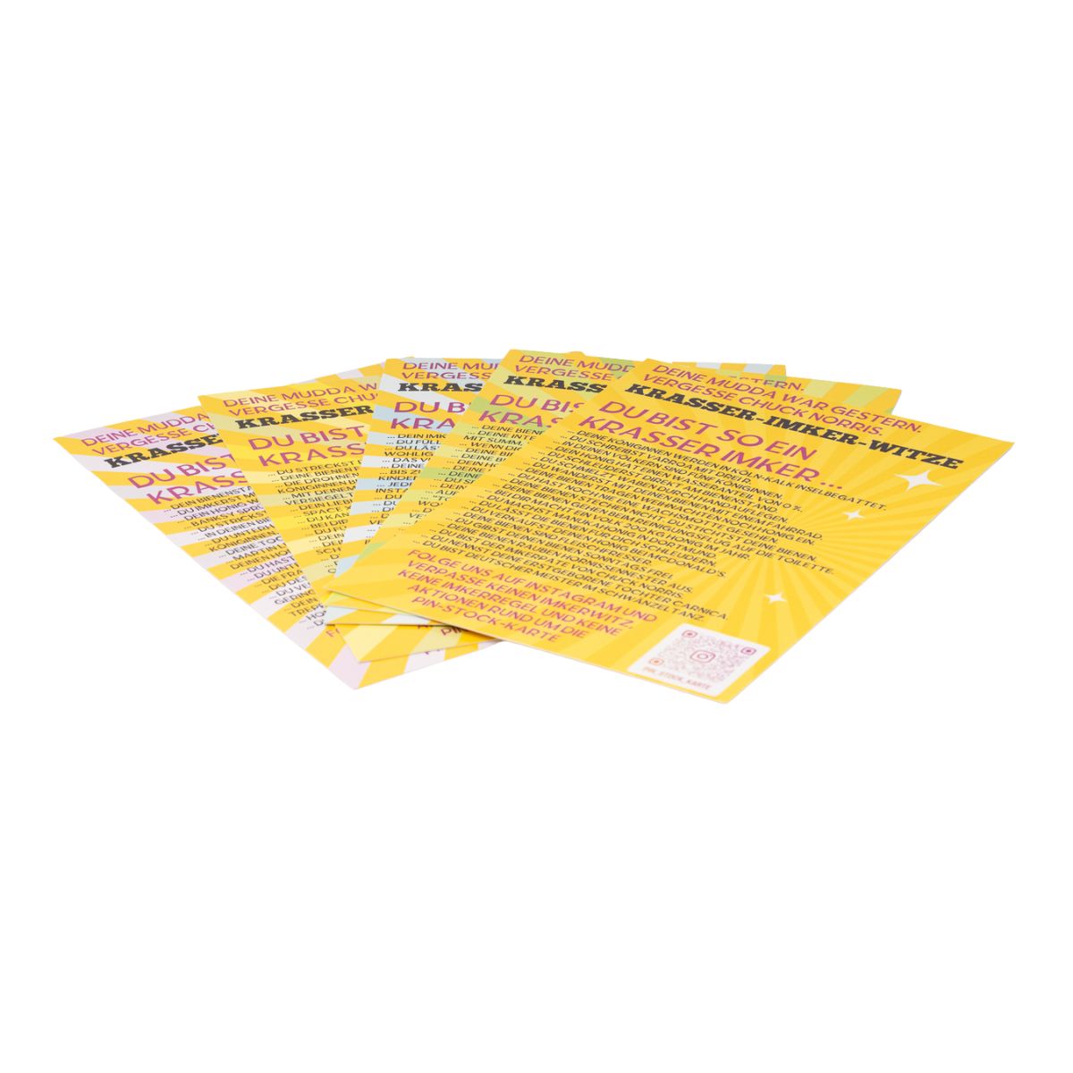 Postcard set - Crazy beekeeper jokes (Edition 1-5)