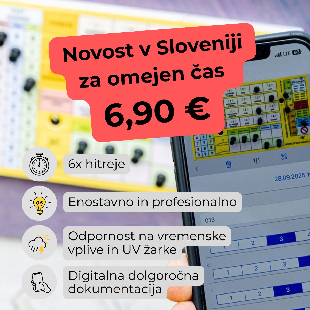 Pin-Stock-Karte (inkl. Pins und Schrauben)