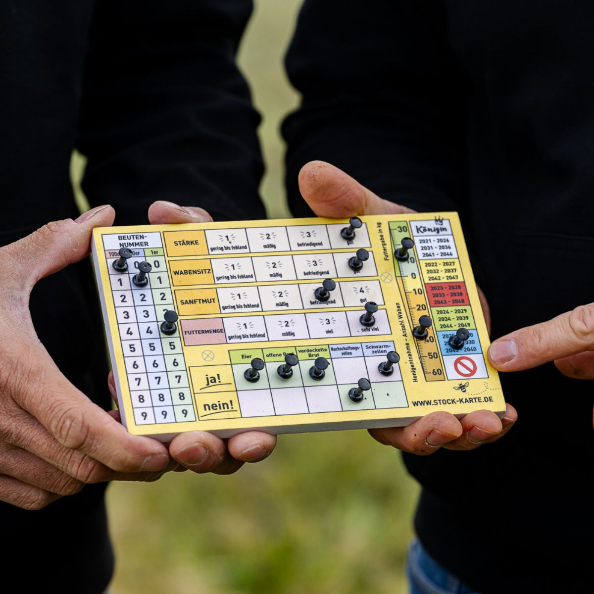 Pin stock card (including pins and screws)