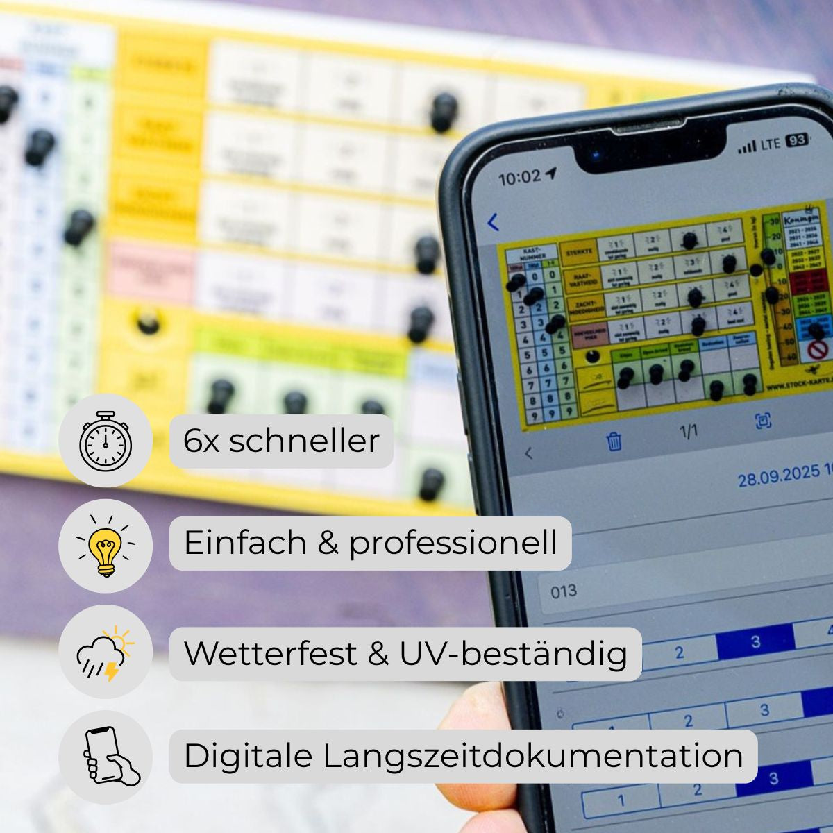 Pin-Stock-Karte (inkl. Pins und Schrauben)