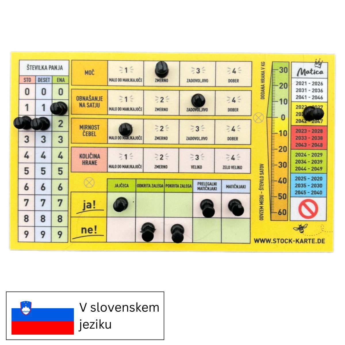 PSK (v slovenščini), vključno z zatiči in vijaki