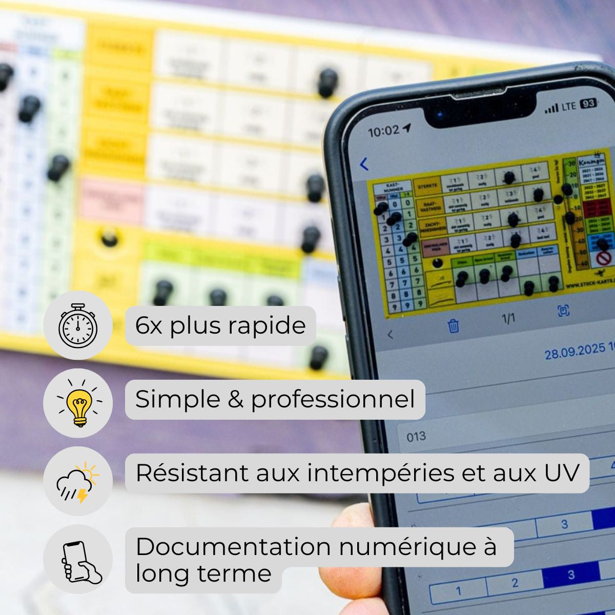 Pin-Stock-Karte (inkl. Pins und Schrauben)