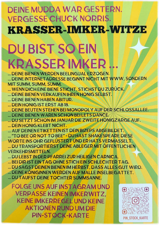 Postkarte - Krasser-Imker-Witze (Edition 4)