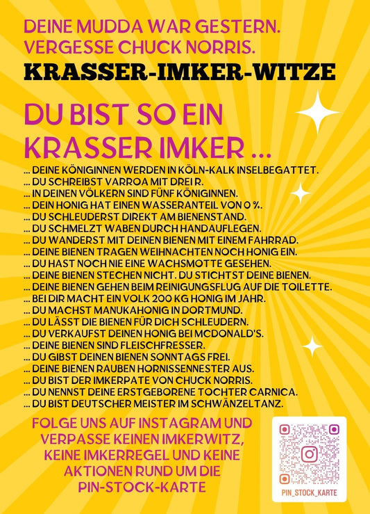 Postkarte - Krasser-Imker-Witze (Edition 1)