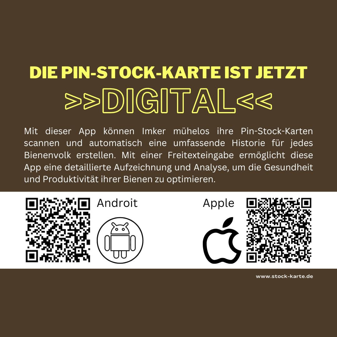 Pin-Stock-Karte inkl. Pins und Schrauben