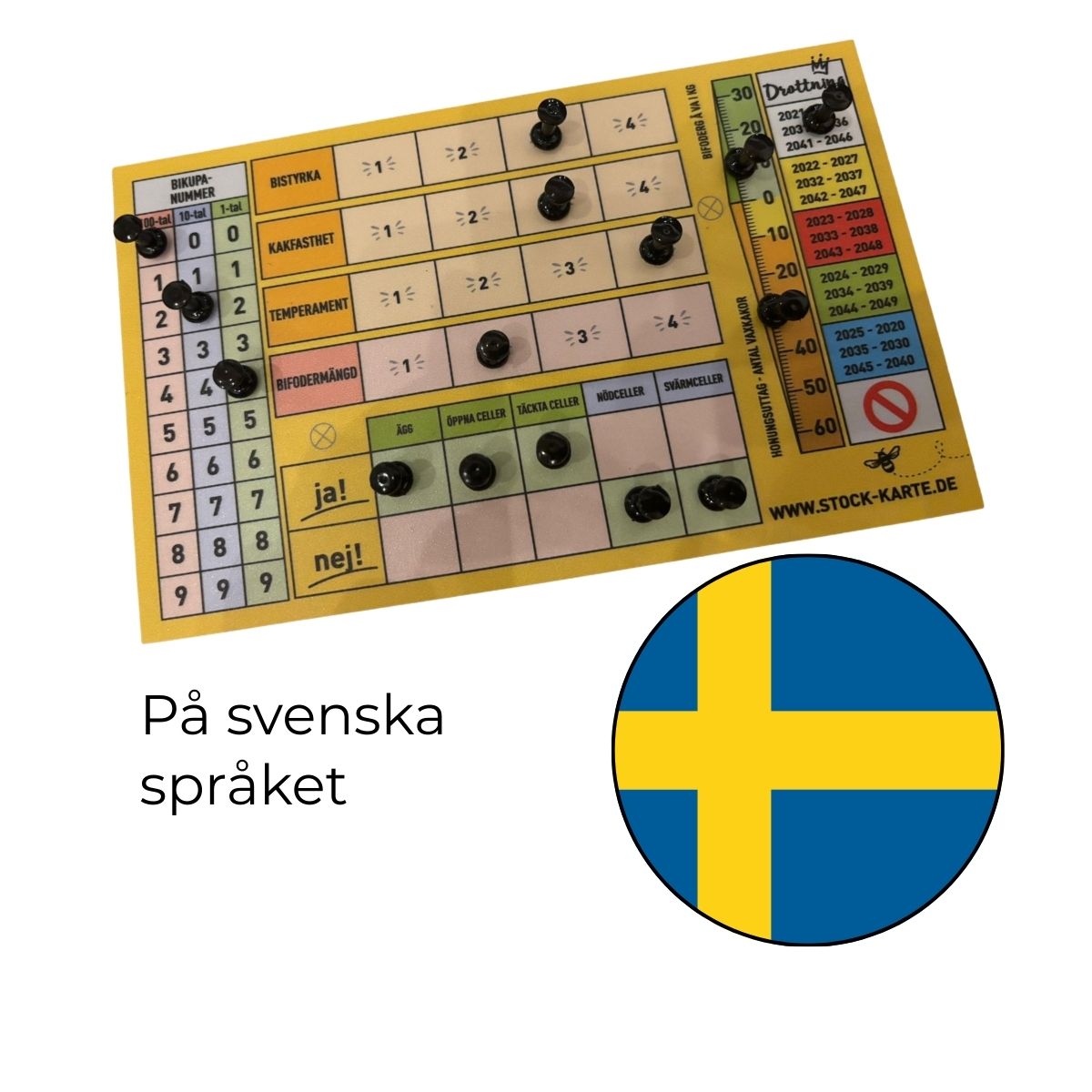 Pin-Stock-Karte (inkl. Pins und Schrauben)