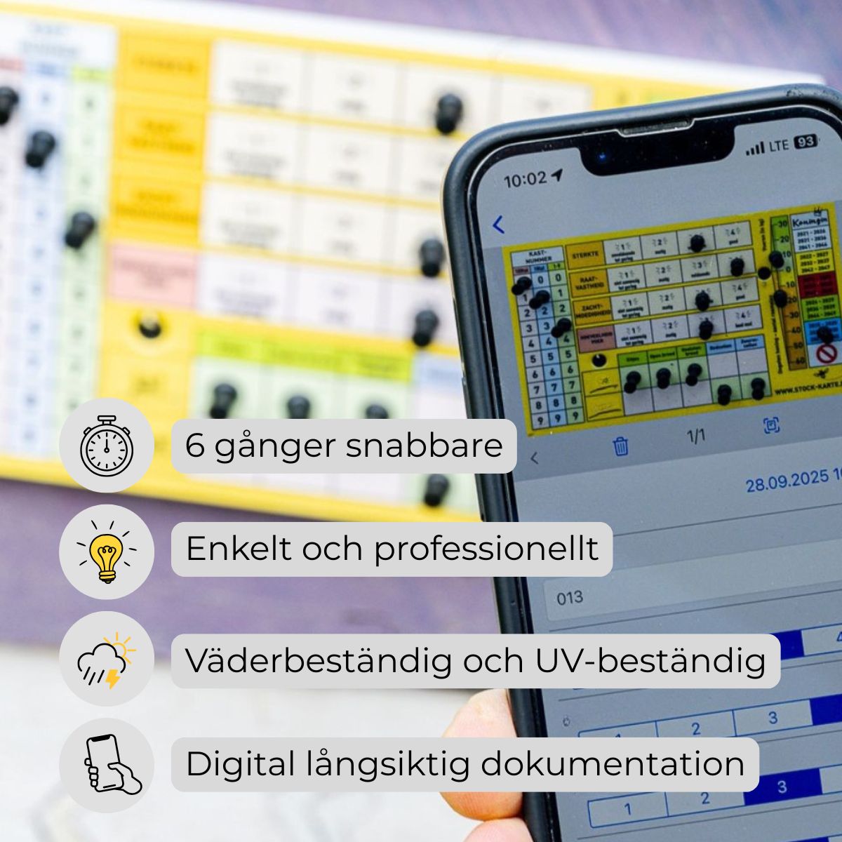 Pin-Stock-Karte (inkl. Pins und Schrauben)