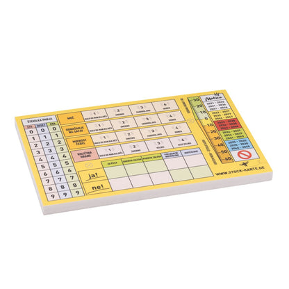 Pin stock card (including pins and screws)