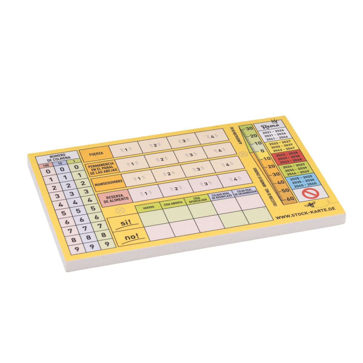 Pin stock card (including pins and screws)